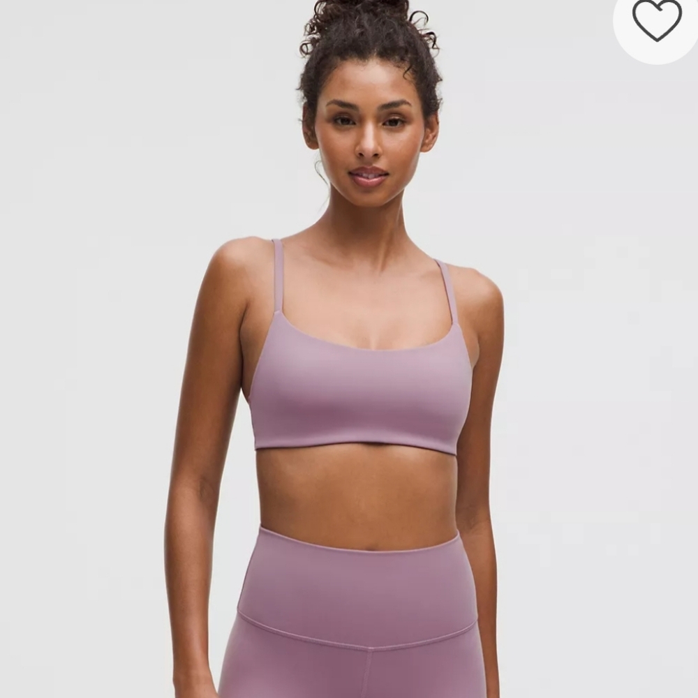 NWT lululemon Wunder Train Strappy Racer Bra, C/D Cups, Lavender, Size 8